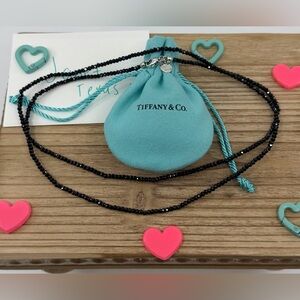 Tiffany & Co.Ziegfeld Black Spinel 32” Chain Necklace